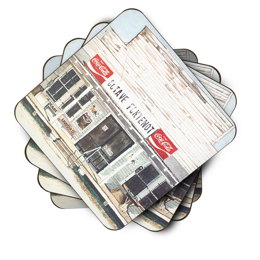 Octave Fontenot Foam Coasters Set of 4 Cup Coasters for Indoor Outdoor, Tabletop Protection, Anti Slip, Mouse pad Material