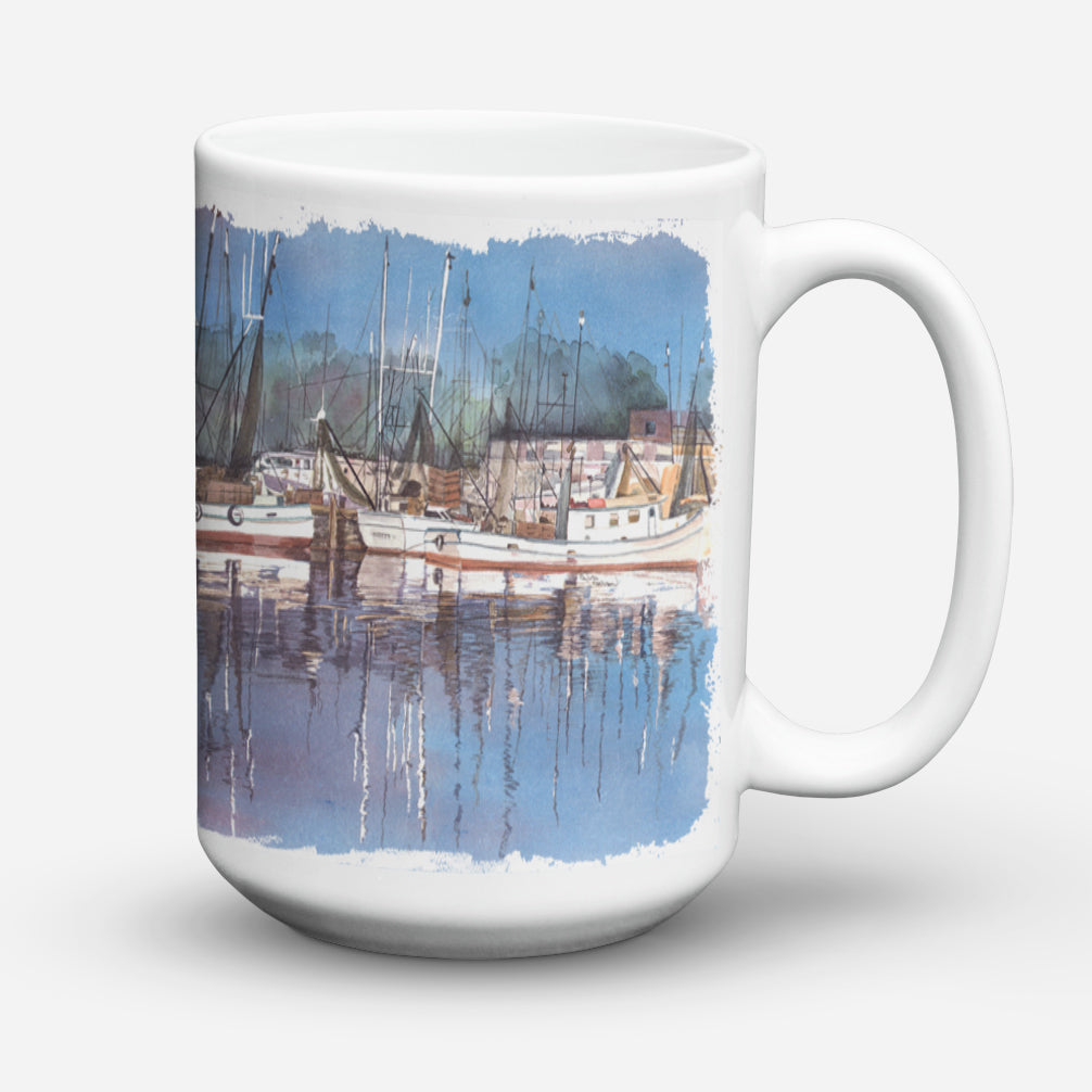Harbour Ceramic Coffee Mug 15 oz Decorative Large C Handle Mug Cup for Tea, Cocoa Hot Chocolate