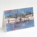 Harbour Greeting Cards Pack of 8 Blank Cards with Envelopes Whimsical A7 Size 5x7