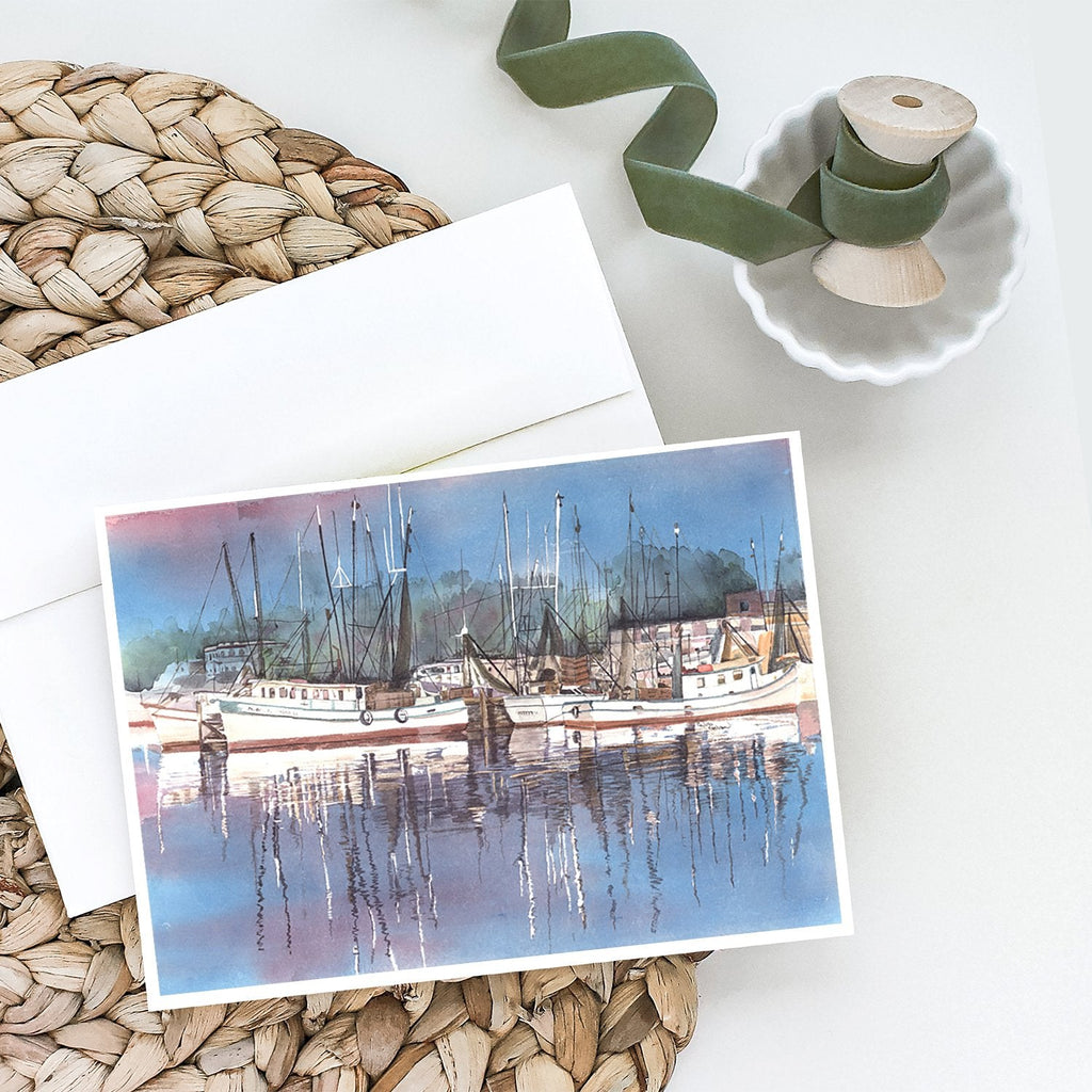 Harbour Greeting Cards Pack of 8 Blank Cards with Envelopes Whimsical A7 Size 5x7