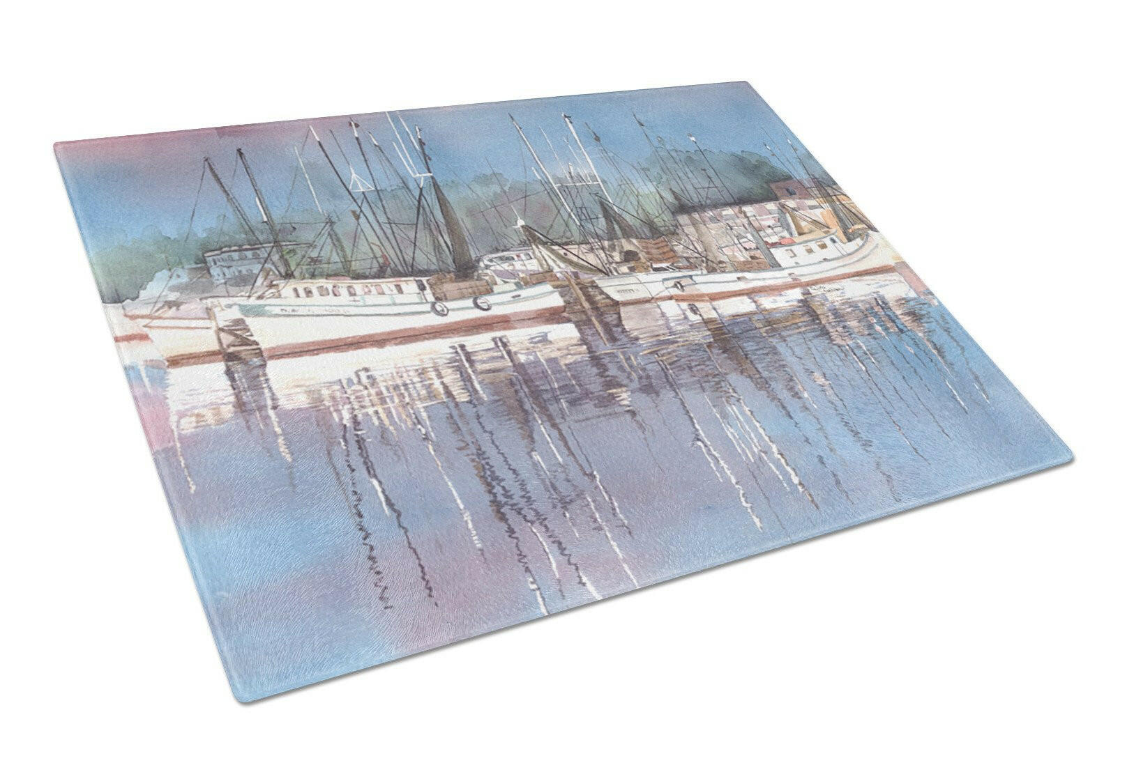 Harbour Cutting Board Tempered Glass Kitchen Cutting Surface, Heat Resistant Chopping, Non-Slip Feet, Food Prep & Serving