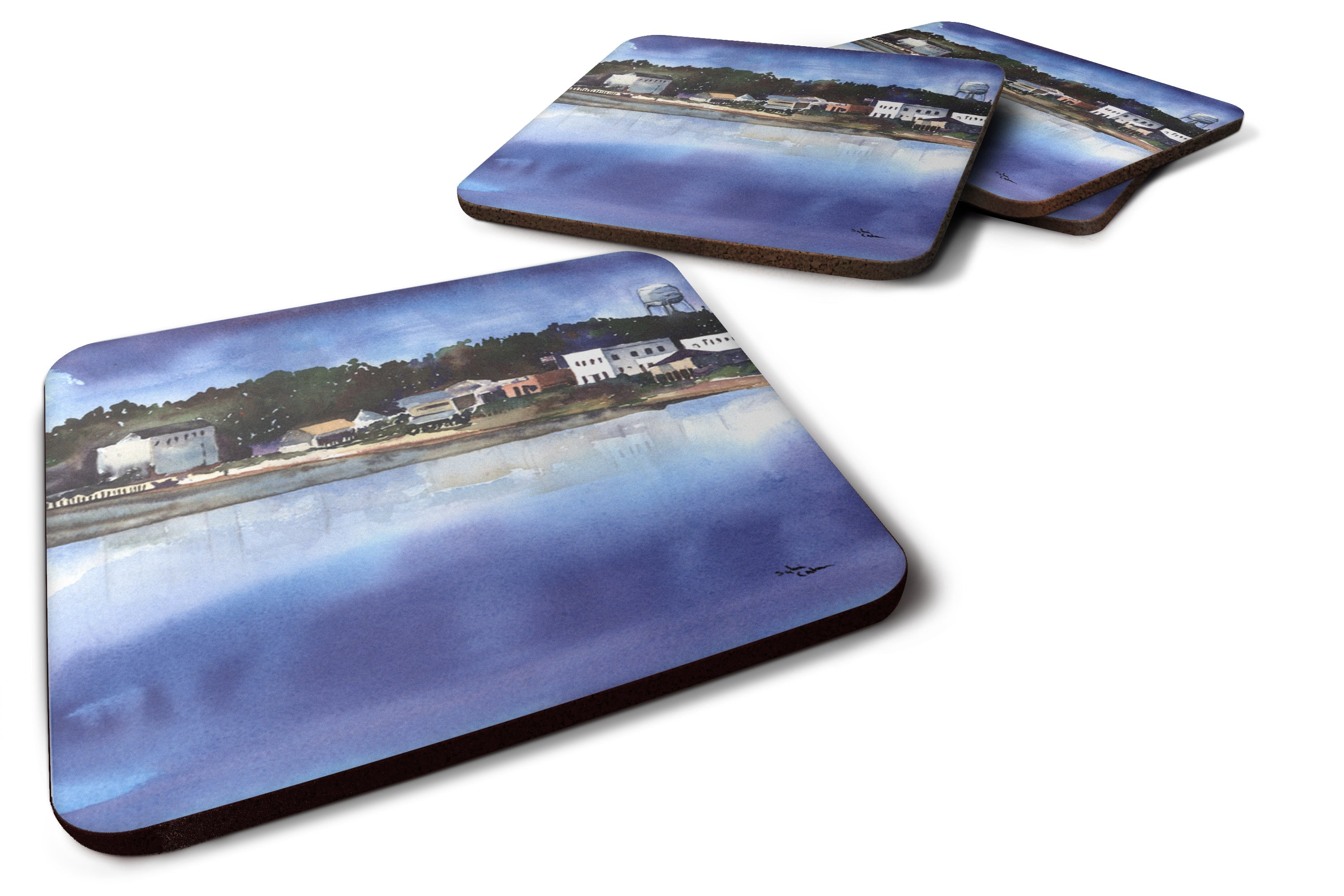 The Pass Foam Coasters Set of 4 Cup Coasters for Indoor Outdoor, Tabletop Protection, Anti Slip, Mouse pad Material