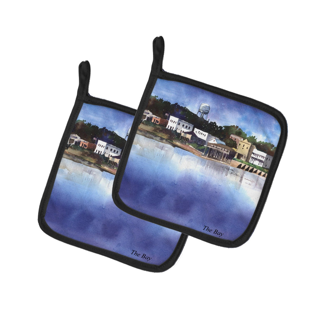 The Pass Pot Holder Set of 2 Heat Resistant Quilted Hot Pads 7.5 x 7.5 Inch, Insulated Kitchen Trivets for Cooking & Baking