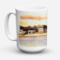 The Pass Ceramic Coffee Mug 15 oz Decorative Large C Handle Mug Cup for Tea, Cocoa Hot Chocolate
