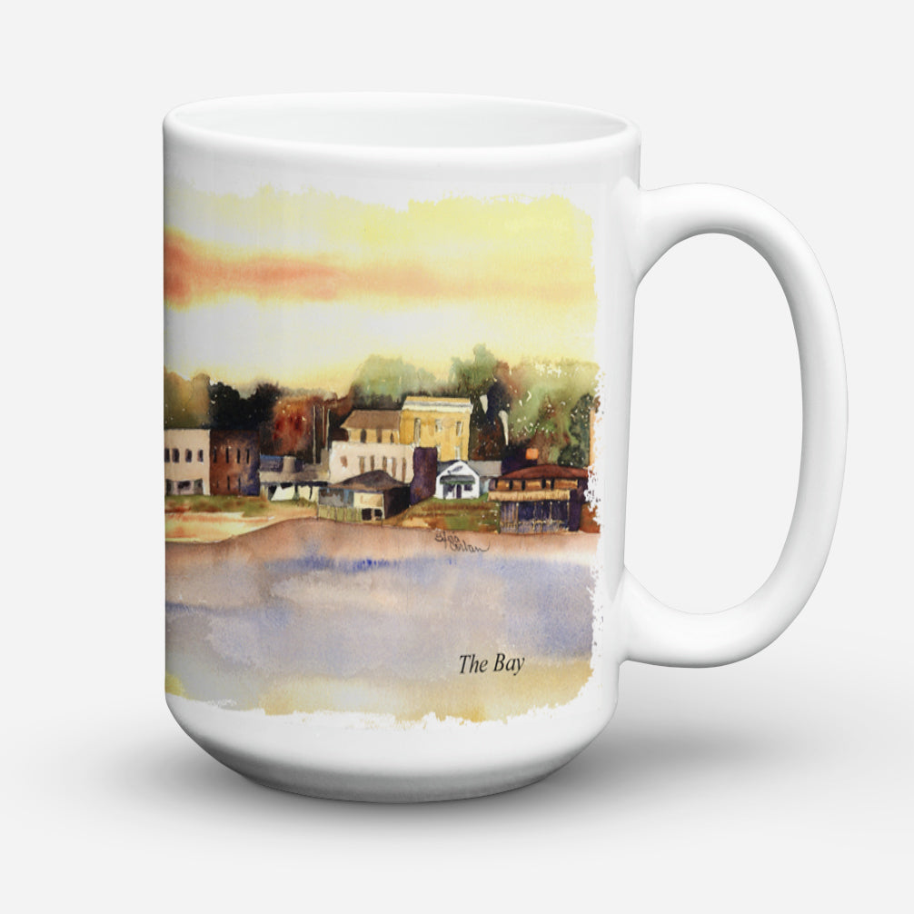The Pass Ceramic Coffee Mug 15 oz Decorative Large C Handle Mug Cup for Tea, Cocoa Hot Chocolate