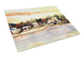 The Pass Cutting Board Tempered Glass Kitchen Cutting Surface, Heat Resistant Chopping, Non-Slip Feet, Food Prep & Serving