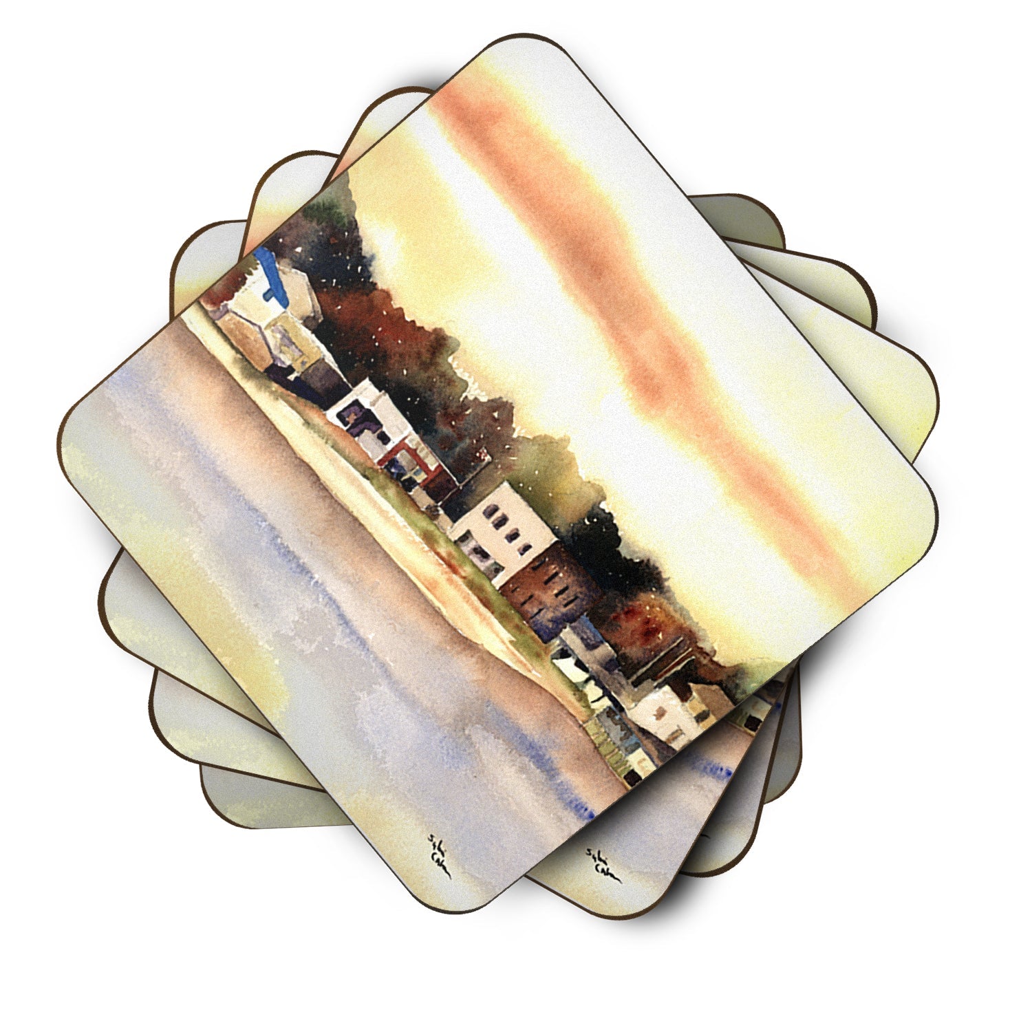 The Pass Foam Coasters Set of 4 Cup Coasters for Indoor Outdoor, Tabletop Protection, Anti Slip, Mouse pad Material