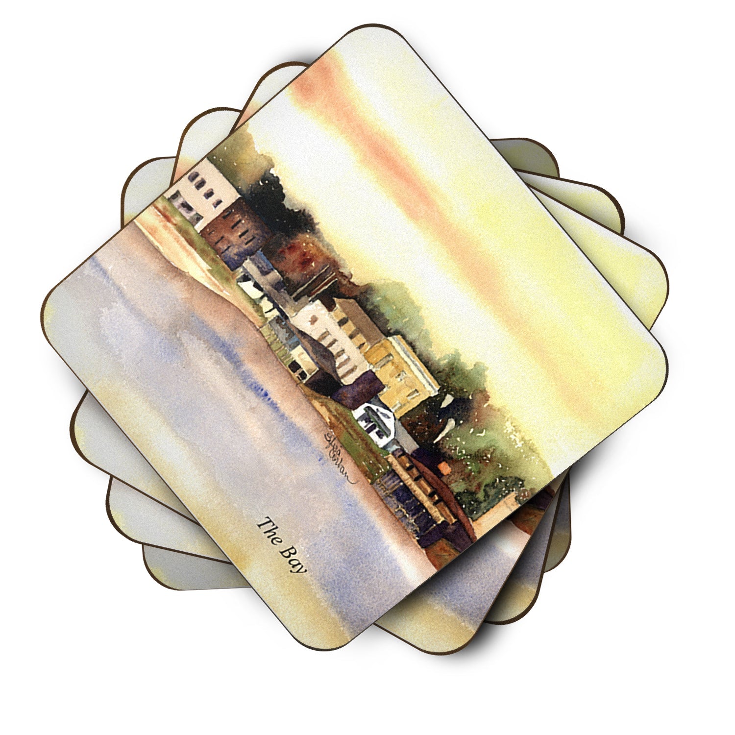 The Pass Foam Coasters Set of 4 Cup Coasters for Indoor Outdoor, Tabletop Protection, Anti Slip, Mouse pad Material