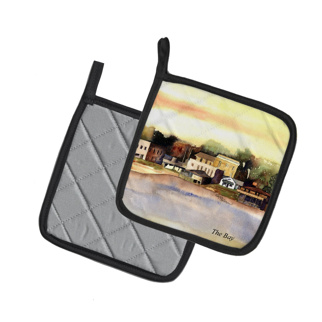 The Pass Pot Holder Set of 2 Heat Resistant Quilted Hot Pads 7.5 x 7.5 Inch, Insulated Kitchen Trivets for Cooking & Baking