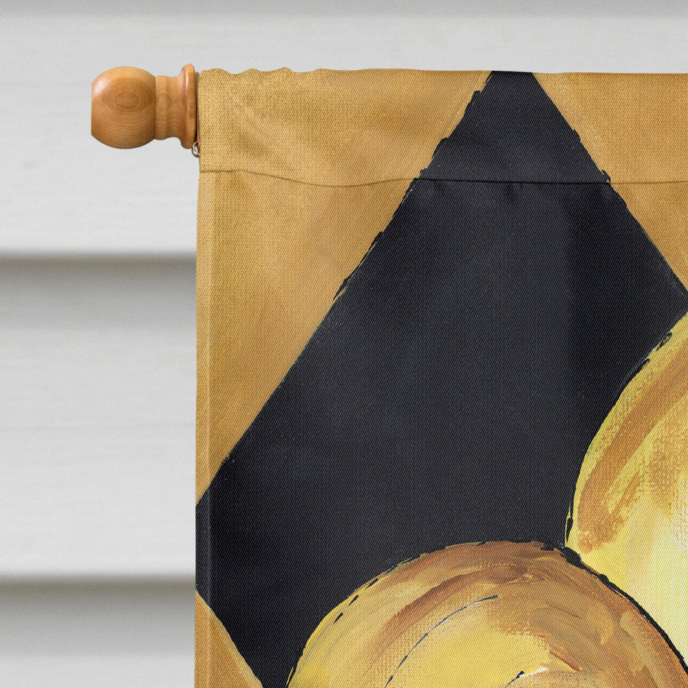Black and Gold Fleur de lis New Orleans House Flag 28x40 Porch Sleeve Pole Decorative Outside Yard Banner Artwork Wall Hanging, Polyester