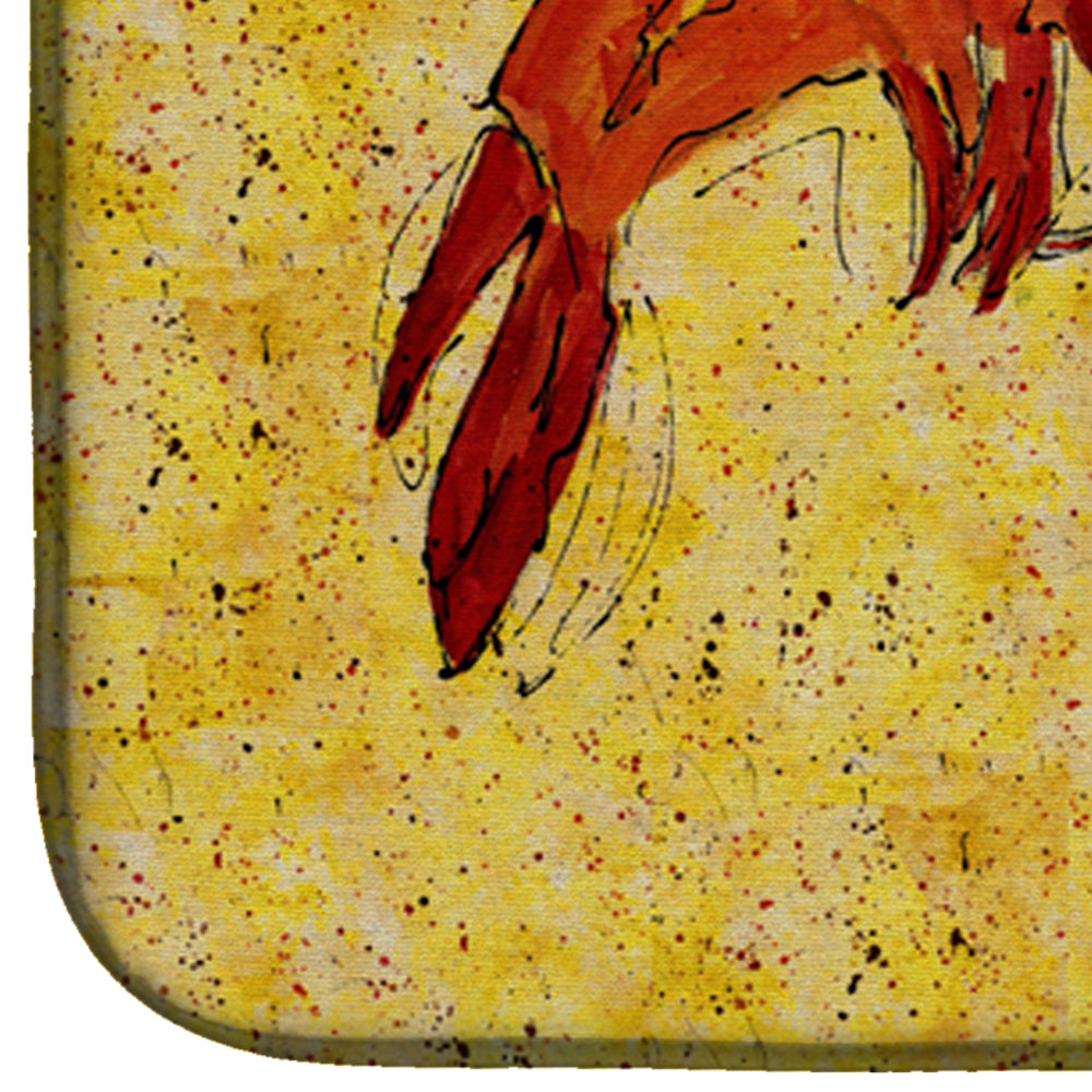Shrimp Dish Drying Mat Absorbent Dish Drying Mat Pad for Kitchen Counter Dish Drainer Mat for Countertop, 14 x 21", Multicolor