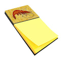 Shrimp Watercolor Sticky Note Holder Refillable Dispenser Desk Accessory 3x3 Pad Gift