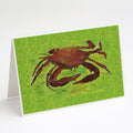 Crab Greeting Cards Pack of 8 Blank Cards with Envelopes Whimsical A7 Size 5x7