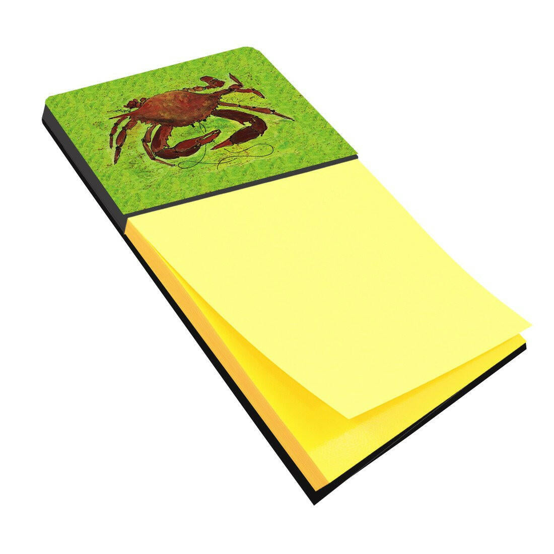 Crab Watercolor Sticky Note Holder Refillable Dispenser Desk Accessory 3x3 Pad Gift