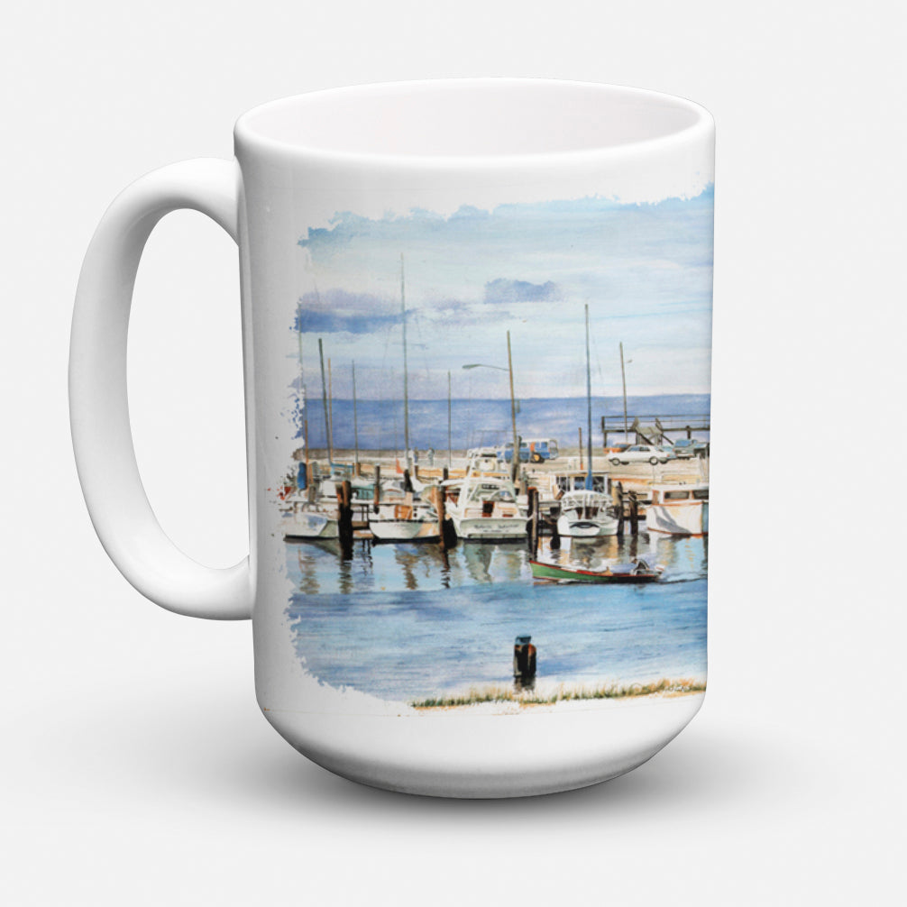The Pass Bait Shop Ceramic Coffee Mug 15 oz Decorative Large C Handle Mug Cup for Tea, Cocoa Hot Chocolate