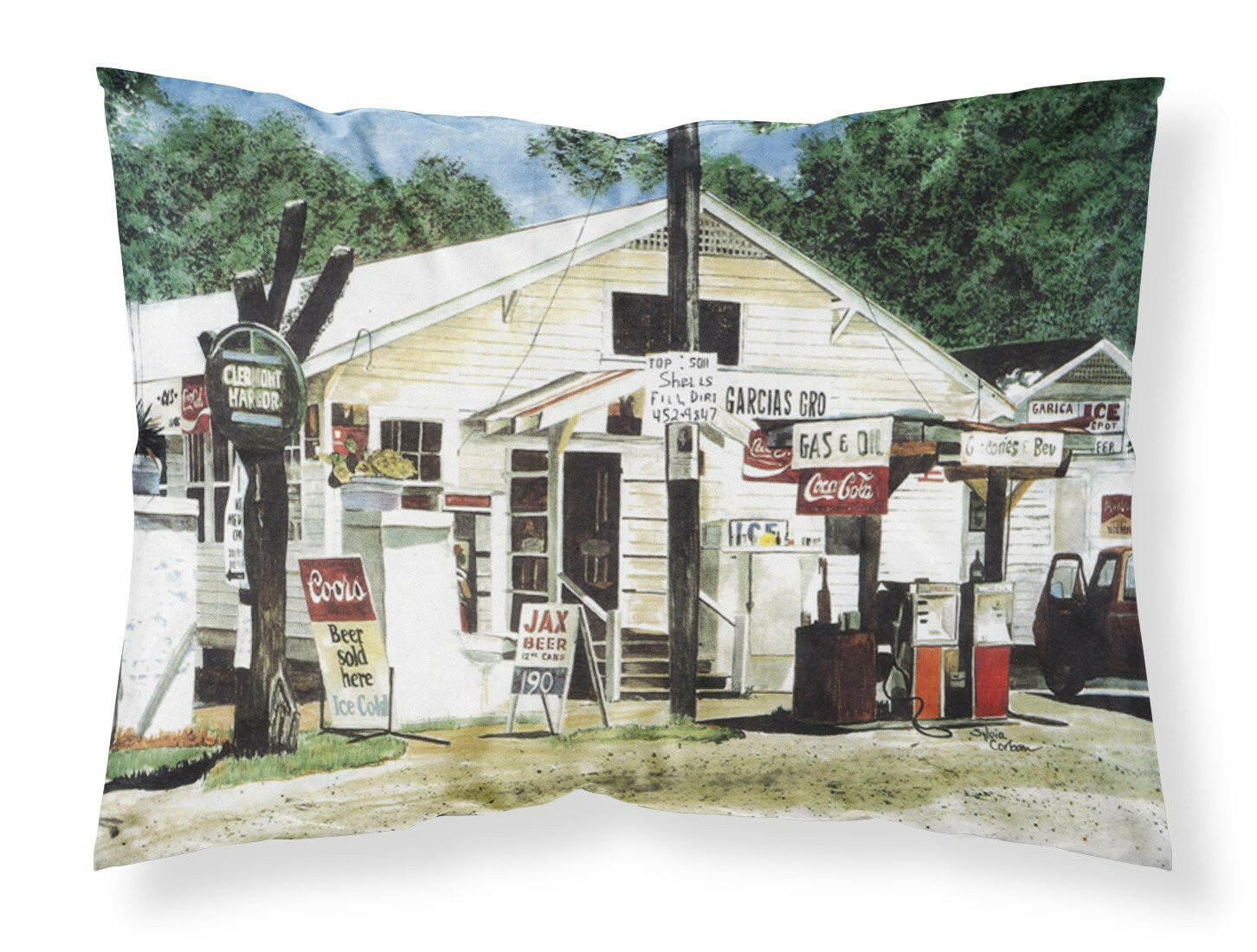 Garcia's Grocery Standard Pillowcase Lightweight Super Soft Easy Care Decorative Artwork Pillowcase, Standard