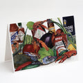 Louisiana Spices Greeting Cards Pack of 8 Blank Cards with Envelopes Whimsical A7 Size 5x7