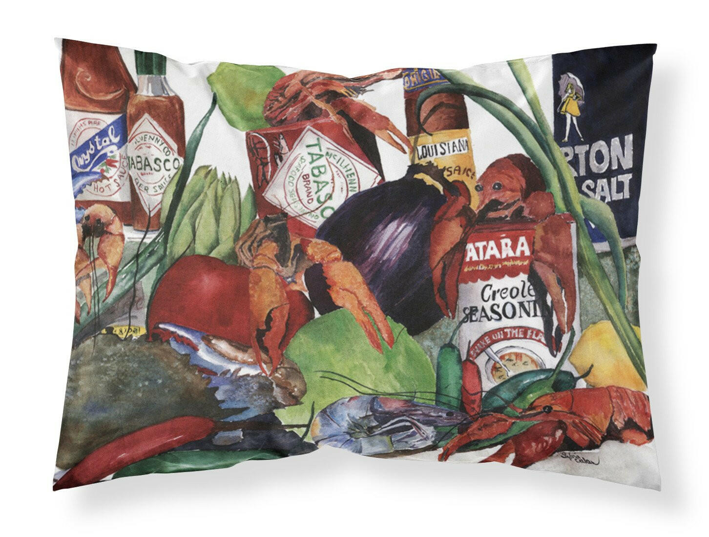Louisiana Spices Standard Pillowcase Lightweight Super Soft Easy Care Decorative Artwork Pillowcase, Standard