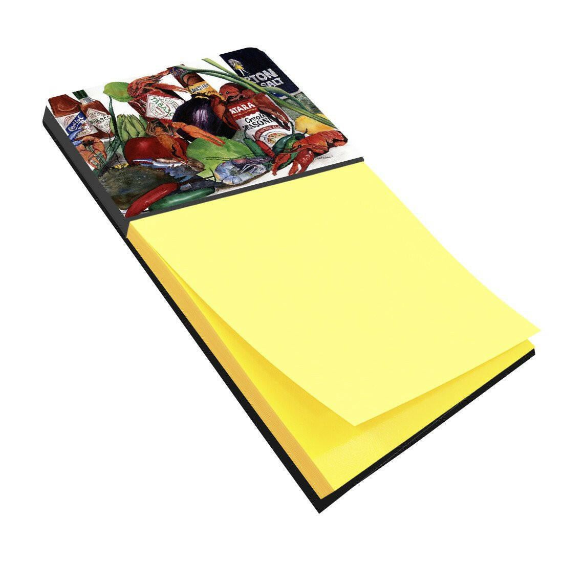 Louisiana Spices Watercolor Sticky Note Holder Refillable Dispenser Desk Accessory 3x3 Pad Gift