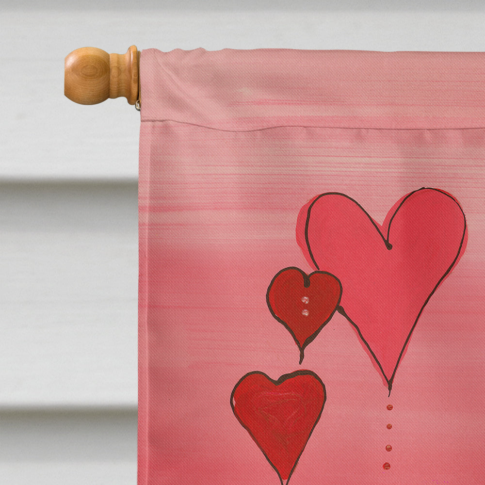 Valentine's Day Fleur de lis House Flag 28x40 Porch Sleeve Pole Decorative Outside Yard Banner Artwork Wall Hanging, Polyester