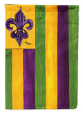 Mardi Gras Fleur de lis Nation House Flag 28x40 Porch Sleeve Pole Decorative Outside Yard Banner Artwork Wall Hanging, Polyester