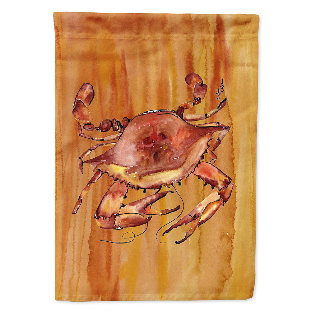 Cooked Crab Spicy Hot House Flag 28x40 Porch Sleeve Pole Decorative Outside Yard Banner Artwork Wall Hanging, Polyester