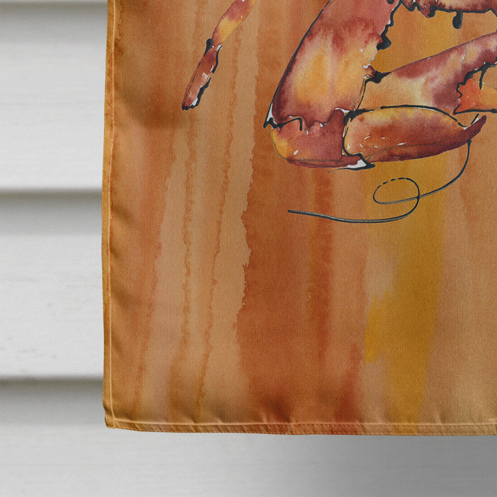 Cooked Crab Spicy Hot House Flag 28x40 Porch Sleeve Pole Decorative Outside Yard Banner Artwork Wall Hanging, Polyester