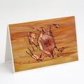 Cooked Crab Spicy Hot Greeting Cards Pack of 8 Blank Cards with Envelopes Whimsical A7 Size 5x7