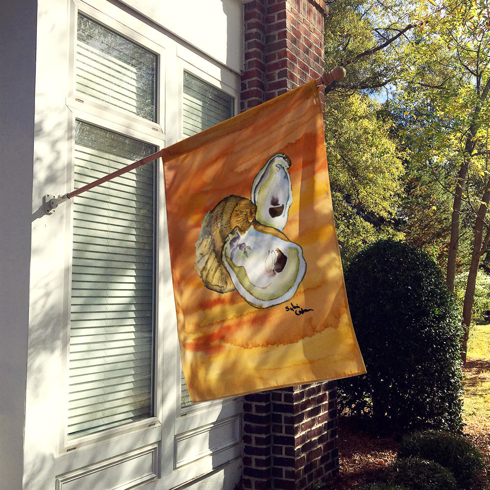 Oyster Hot and Spicy House Flag 28x40 Porch Sleeve Pole Decorative Outside Yard Banner Artwork Wall Hanging, Polyester