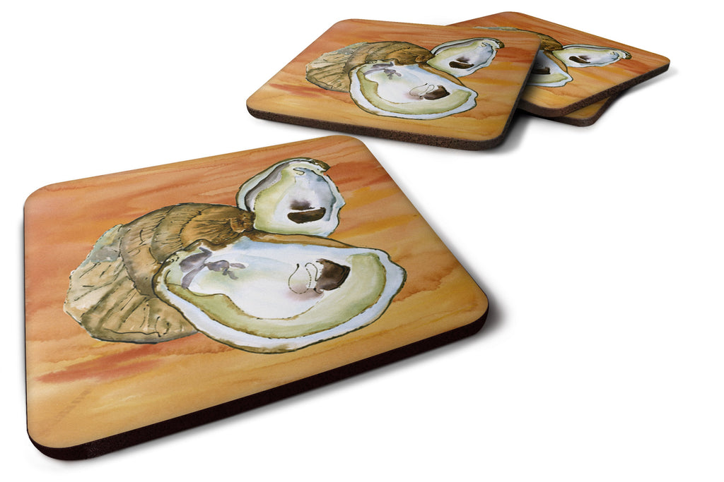Oyster Hot and Spicy Foam Coasters Set of 4 Cup Coasters for Indoor Outdoor, Tabletop Protection, Anti Slip, Mouse pad Material