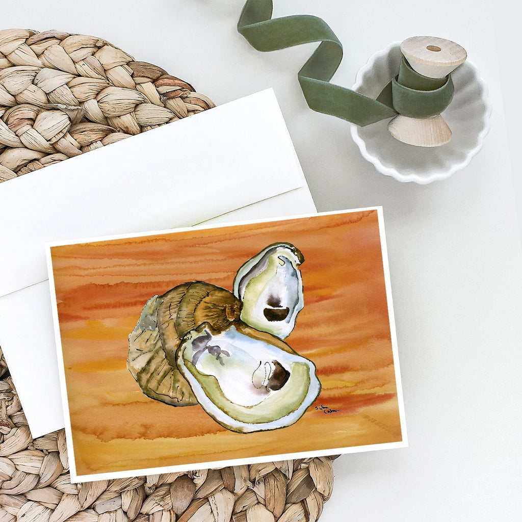 Oyster Hot and Spicy Greeting Cards Pack of 8 Blank Cards with Envelopes Whimsical A7 Size 5x7