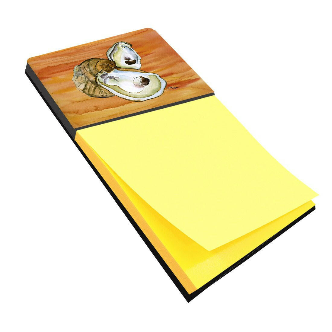 Oyster Hot and Spicy Watercolor Sticky Note Holder Refillable Dispenser Desk Accessory 3x3 Pad Gift