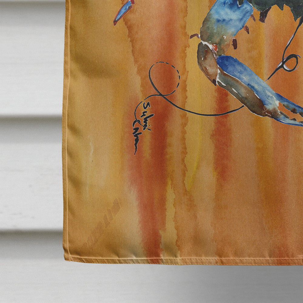 Male Blue Crab Spicy Hot House Flag 28x40 Porch Sleeve Pole Decorative Outside Yard Banner Artwork Wall Hanging, Polyester