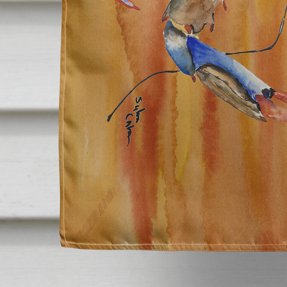Male Blue Crab Spicy Hot House Flag 28x40 Porch Sleeve Pole Decorative Outside Yard Banner Artwork Wall Hanging, Polyester