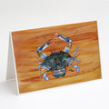 Male Blue Crab Spicy Hot Greeting Cards Pack of 8 Blank Cards with Envelopes Whimsical A7 Size 5x7