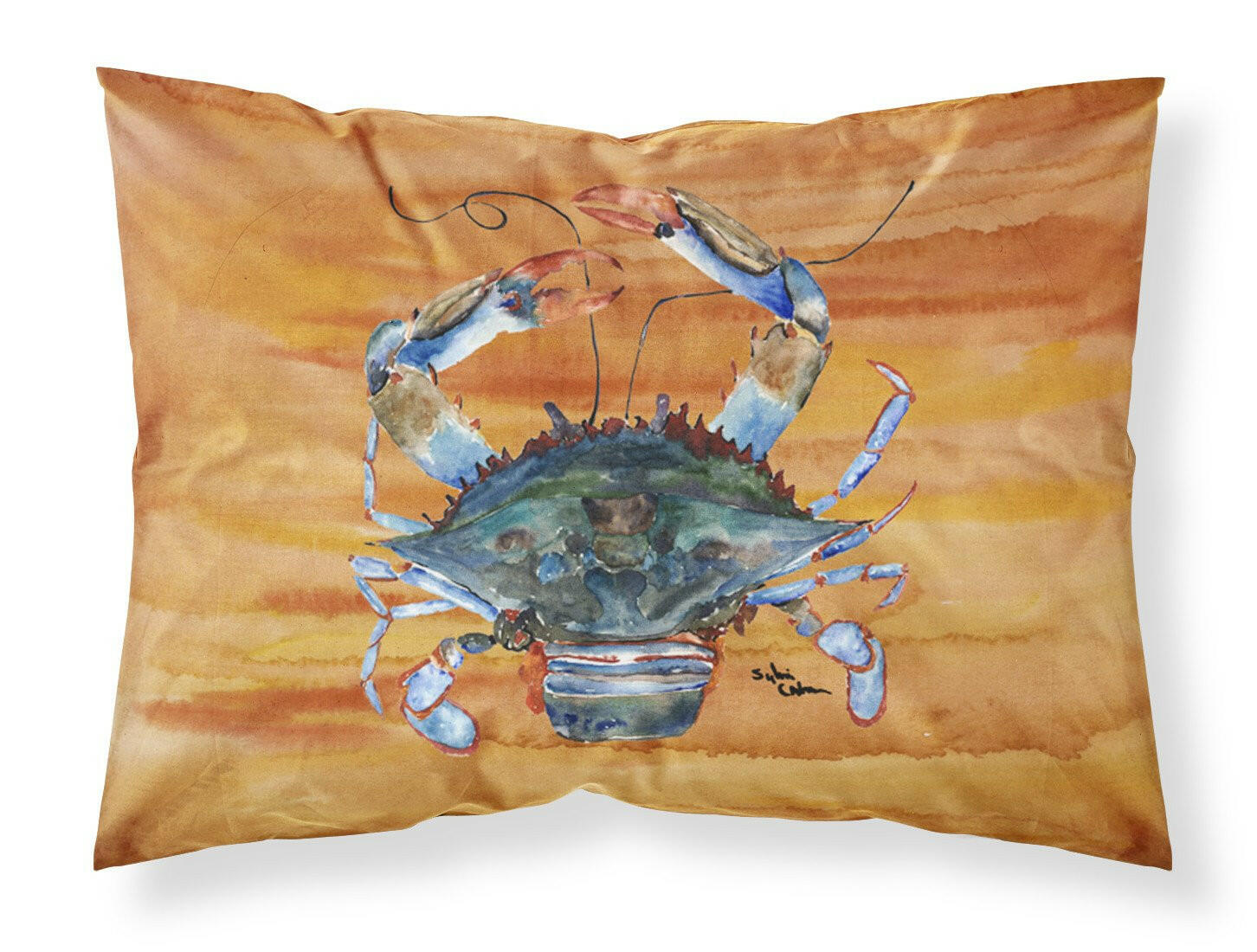 Male Blue Crab Spicy Hot Standard Pillowcase Lightweight Super Soft Easy Care Decorative Artwork Pillowcase, Standard