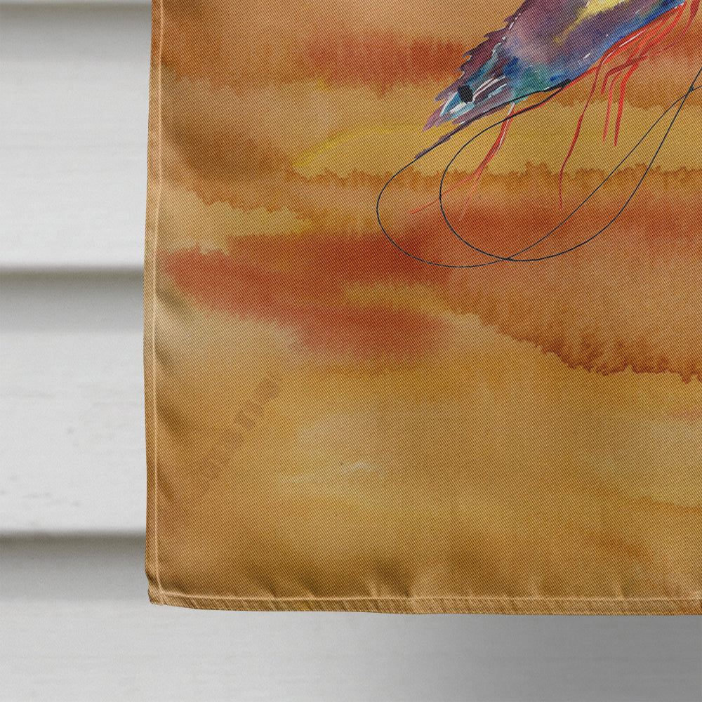 Shrimp Spicy Hot House Flag 28x40 Porch Sleeve Pole Decorative Outside Yard Banner Artwork Wall Hanging, Polyester