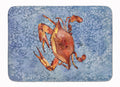 Cooked Crab Cool Blue Water Memory Foam Kitchen Mat Machine Washable Anti-Fatigue Cushion Comfort Bath or Kitchen Rug