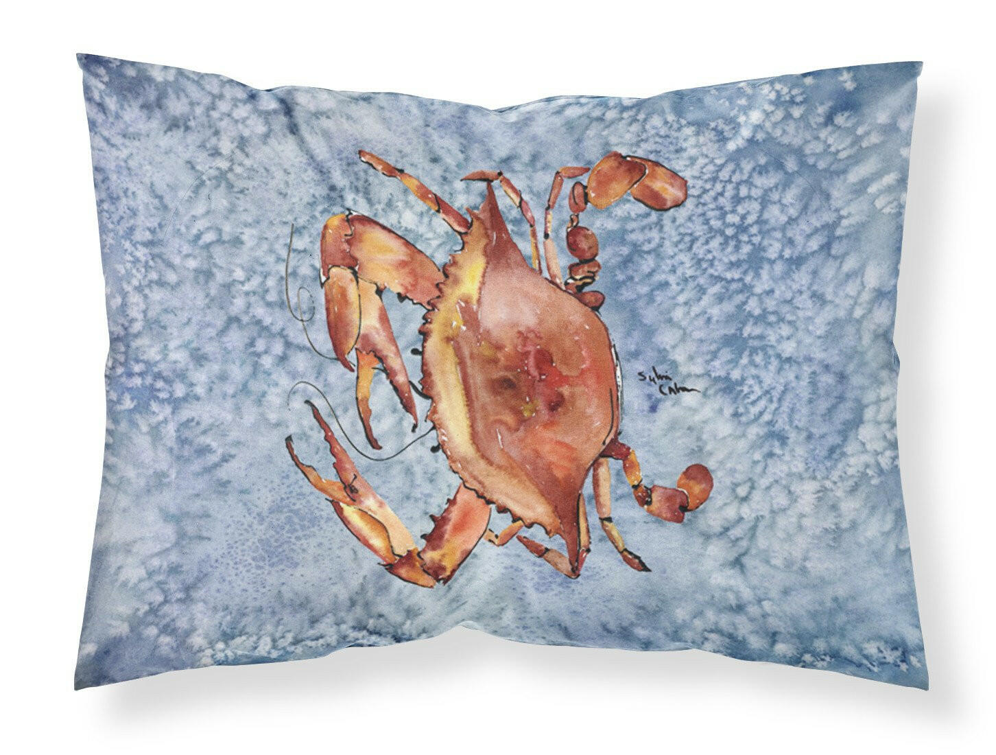 Cooked Crab Cool Blue Water Standard Pillowcase Lightweight Super Soft Easy Care Decorative Artwork Pillowcase, Standard