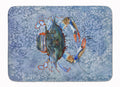 Female Blue Crab Cool Blue Water Memory Foam Kitchen Mat Machine Washable Anti-Fatigue Cushion Comfort Bath or Kitchen Rug