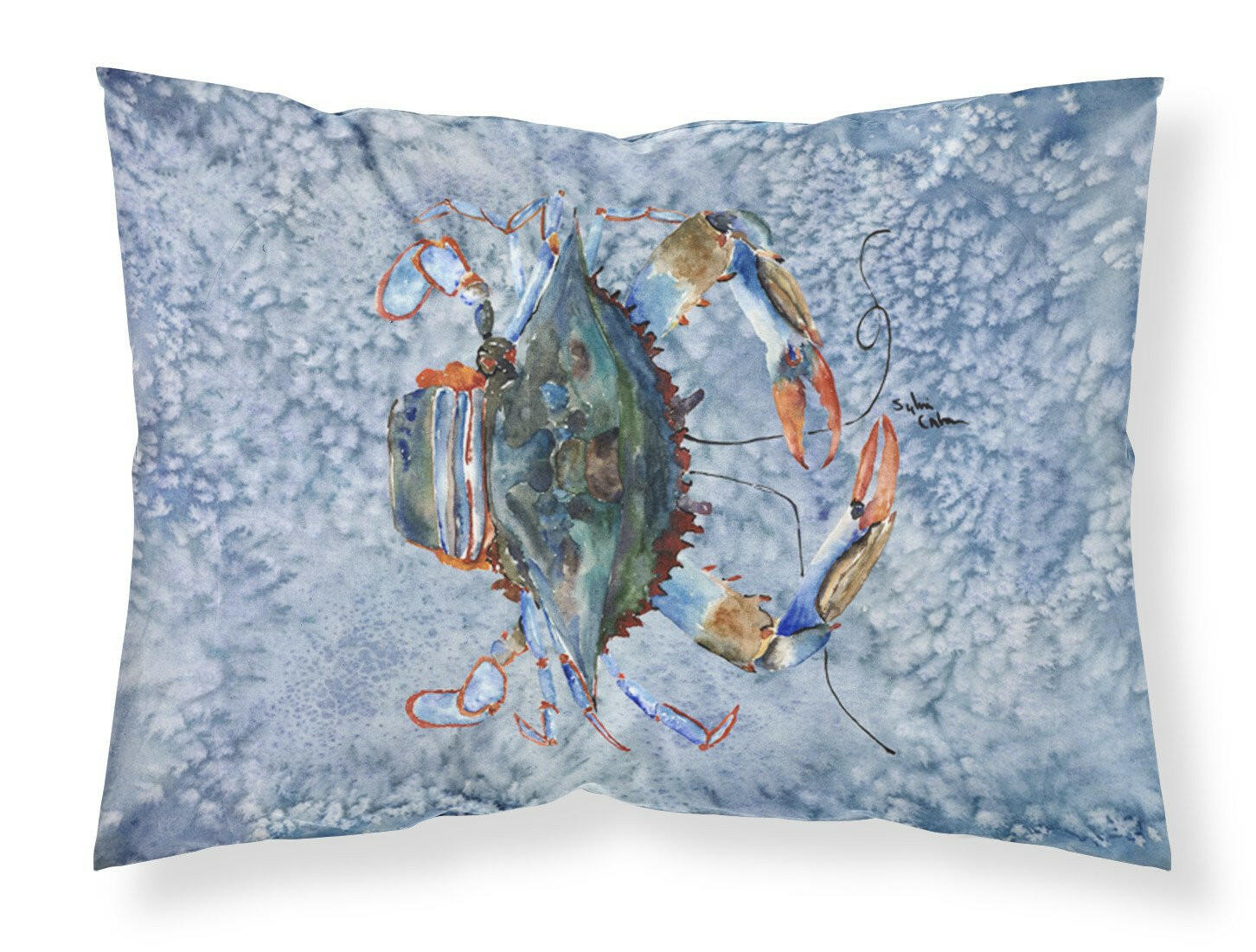 Female Blue Crab Cool Blue Water Standard Pillowcase Lightweight Super Soft Easy Care Decorative Artwork Pillowcase, Standard