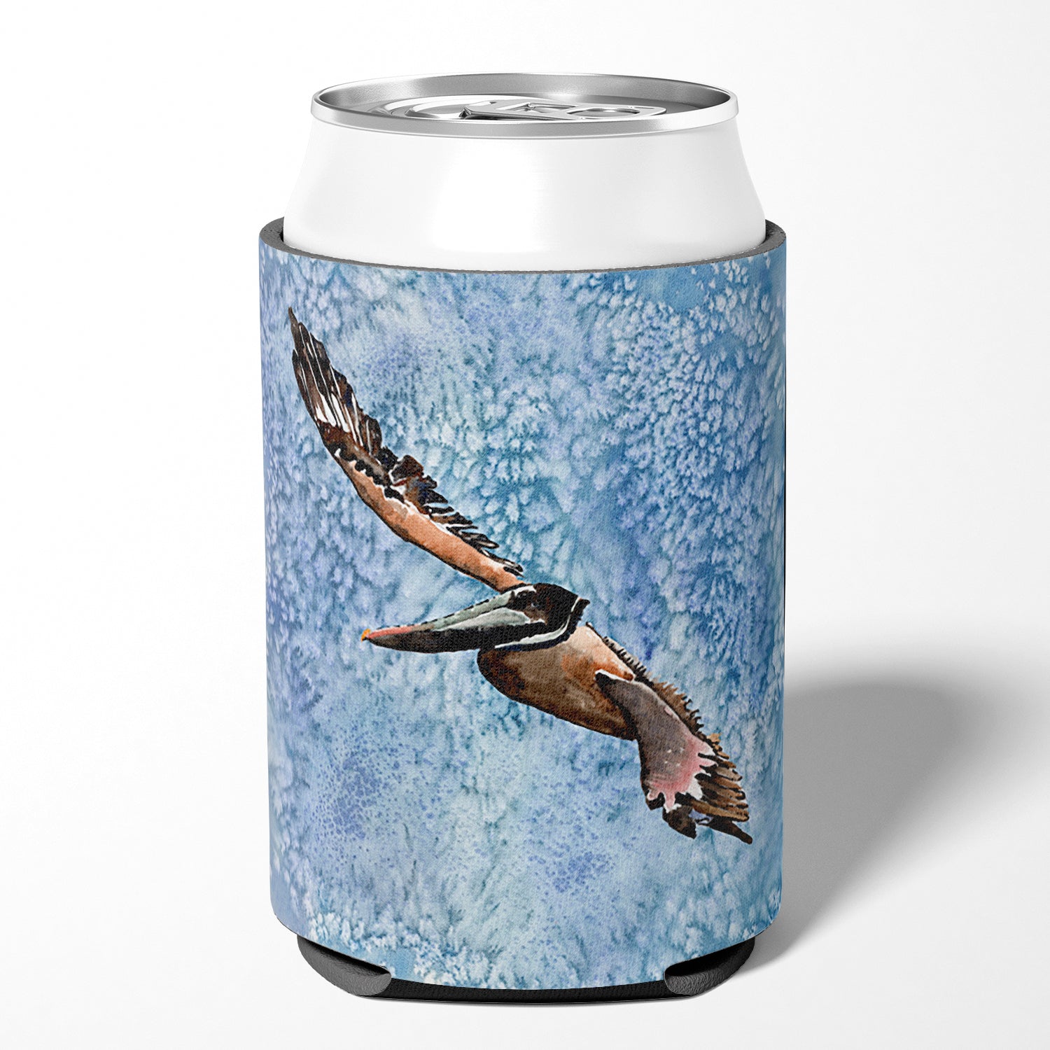 Pelican Cool Blue Water Can or Bottle Hugger Cooler Sleeve for Standard 12 oz Cans, Insulated Foam Beer & Soda Can Hugger Reusable