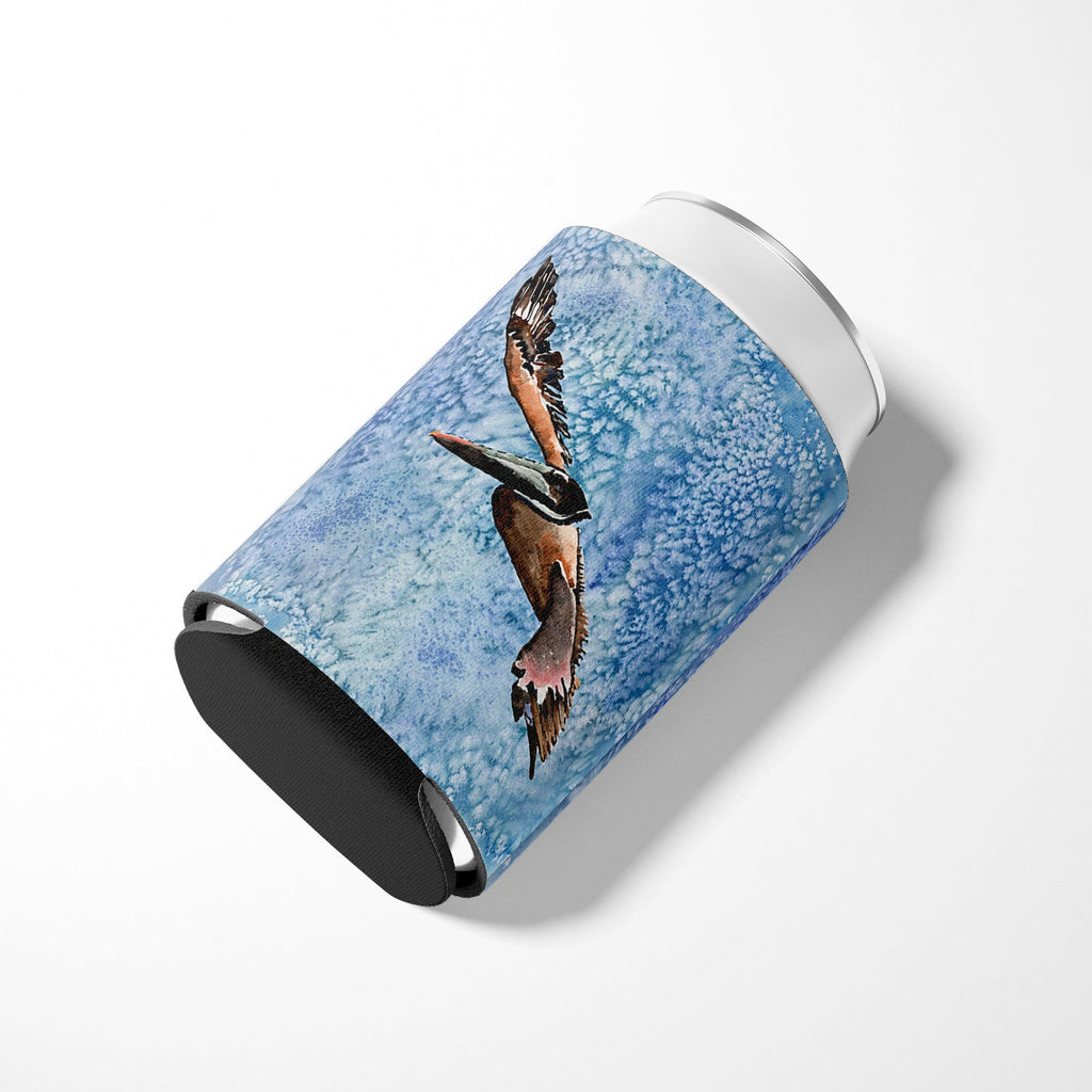 Pelican Cool Blue Water Can or Bottle Hugger Cooler Sleeve for Standard 12 oz Cans, Insulated Foam Beer & Soda Can Hugger Reusable