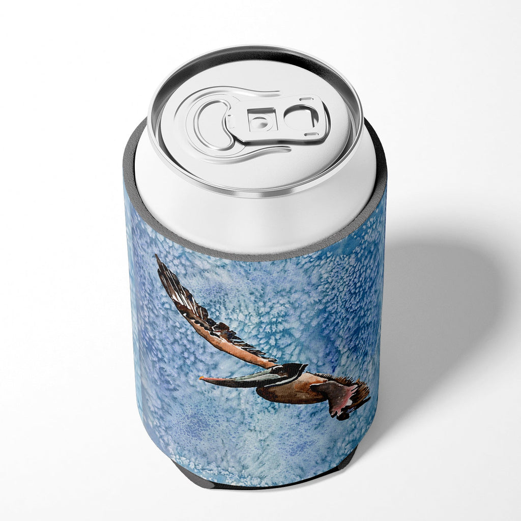Pelican Cool Blue Water Can or Bottle Hugger Cooler Sleeve for Standard 12 oz Cans, Insulated Foam Beer & Soda Can Hugger Reusable