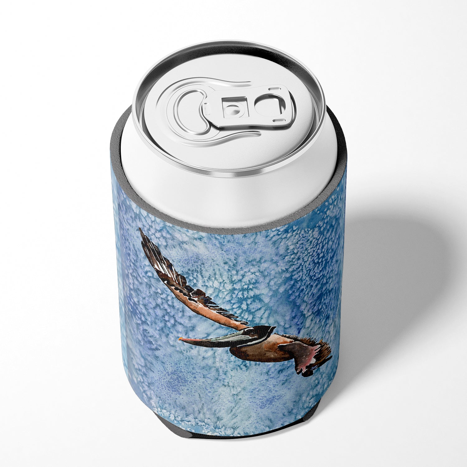Pelican Cool Blue Water Can or Bottle Hugger Cooler Sleeve for Standard 12 oz Cans, Insulated Foam Beer & Soda Can Hugger Reusable