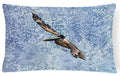 Pelican Cool Blue Water Decorative Throw Pillow 12x16 Indoor Outdoor Accent Cushion, Fabric Cover with Insert for Sofa, Bed, Porch & Living Room