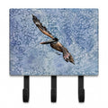 Pelican Cool Blue Water Leash or Key Holder Wall Hooks, Coat Rack Wall Mount, for Hanging Keys, Towels, Aprons, Leashes