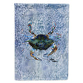 Male Blue Crab Cool Blue Water House Flag 28x40 Porch Sleeve Pole Decorative Outside Yard Banner Artwork Wall Hanging, Polyester