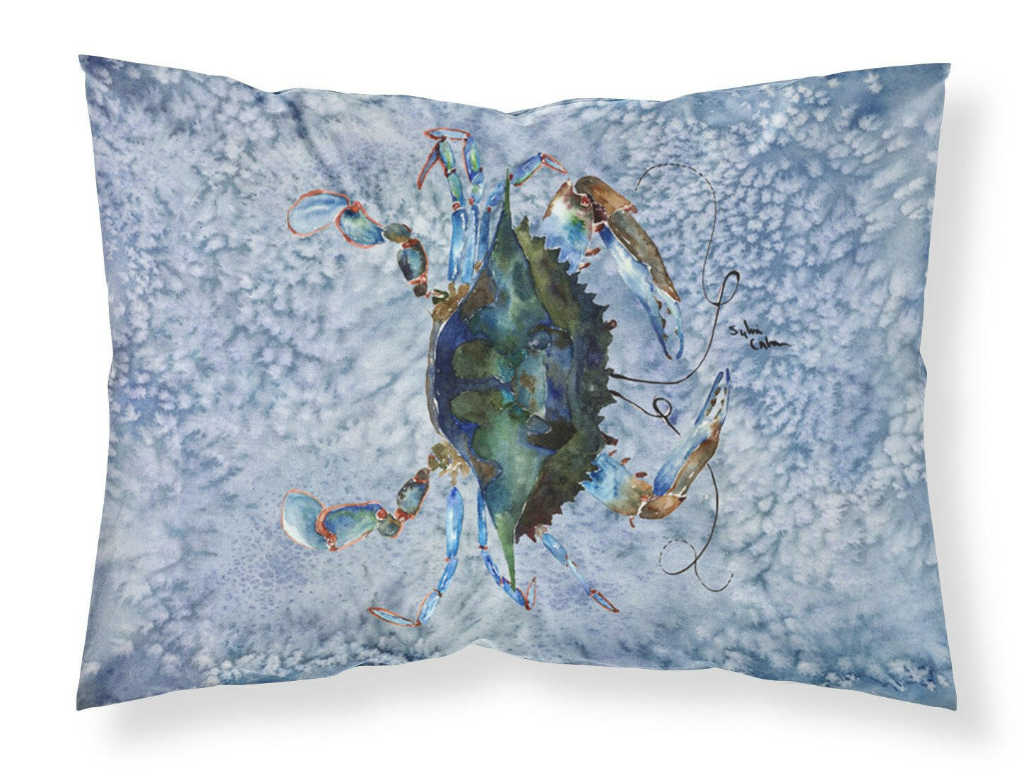 Male Blue Crab Cool Blue Water Standard Pillowcase Lightweight Super Soft Easy Care Decorative Artwork Pillowcase, Standard