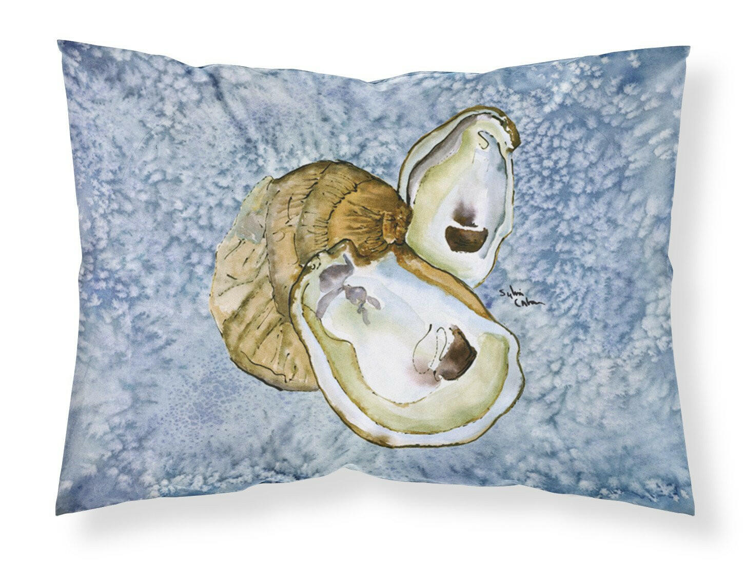Oyster Cool Blue Water Standard Pillowcase Lightweight Super Soft Easy Care Decorative Artwork Pillowcase, Standard